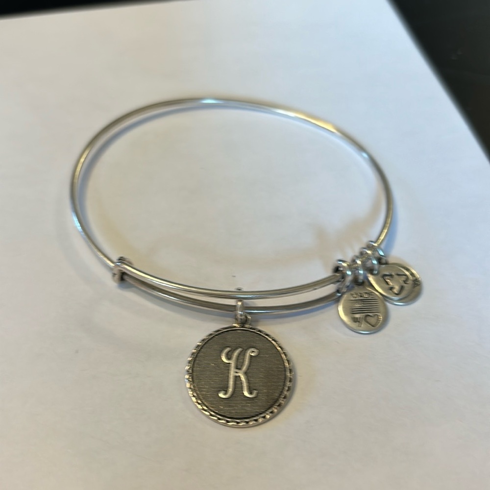 K initial Alex and ani bracelet